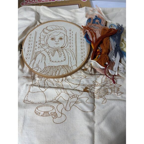 Vtg Sunset Stitchery Keepsakes and Memories‎ Embroidery Kit Nancy Overton 2690 - Picture 2 of 6